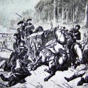 Bitwa pod Żyrzynem (ilustracja prasowa z 1863 roku)
