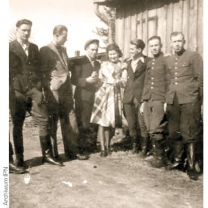 Żołnierze oddziału BOA i 5. Wileńskiej Brygady AK. Koszalin, 1946.
