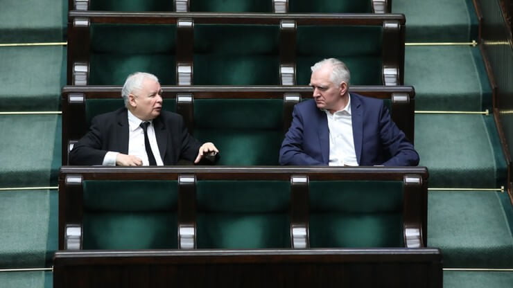 Jarosław Kaczyński i Jarosław Gowin