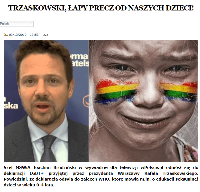 Trzaskowski - LGBT