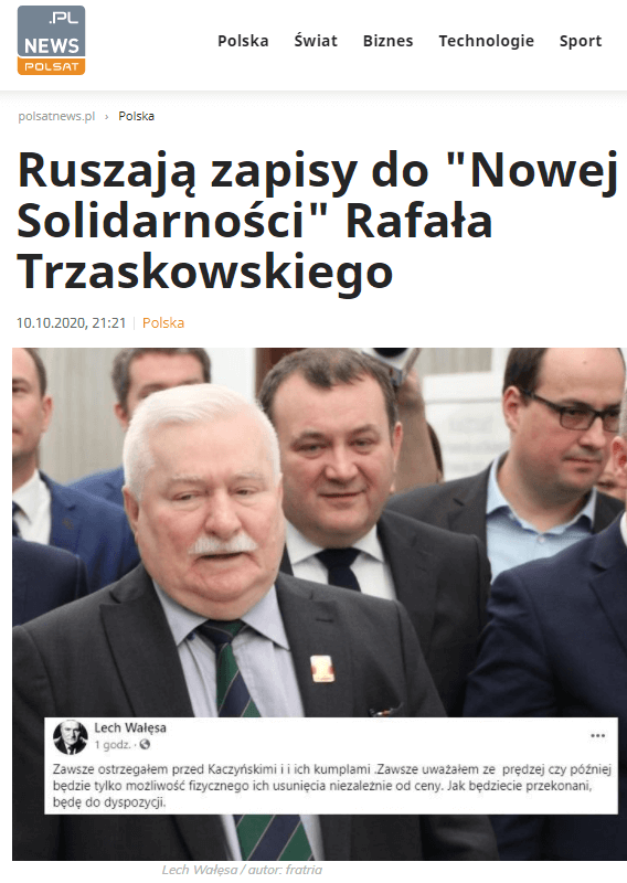 Nowa Solidarność Trzaskowskiego