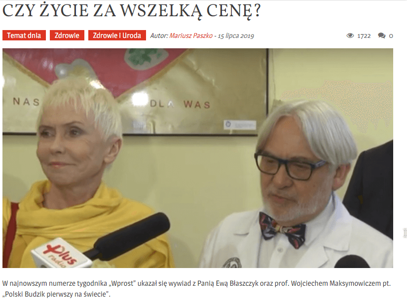 Wojciech Maksymowicz i Ewa Błaszczyk