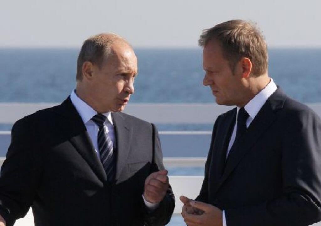 1 września 2009 r. Donald Tusk rozmawiał z Władimirem Putinem na molo w Sopocie (fot. arch.PAP/Paweł Supernak)